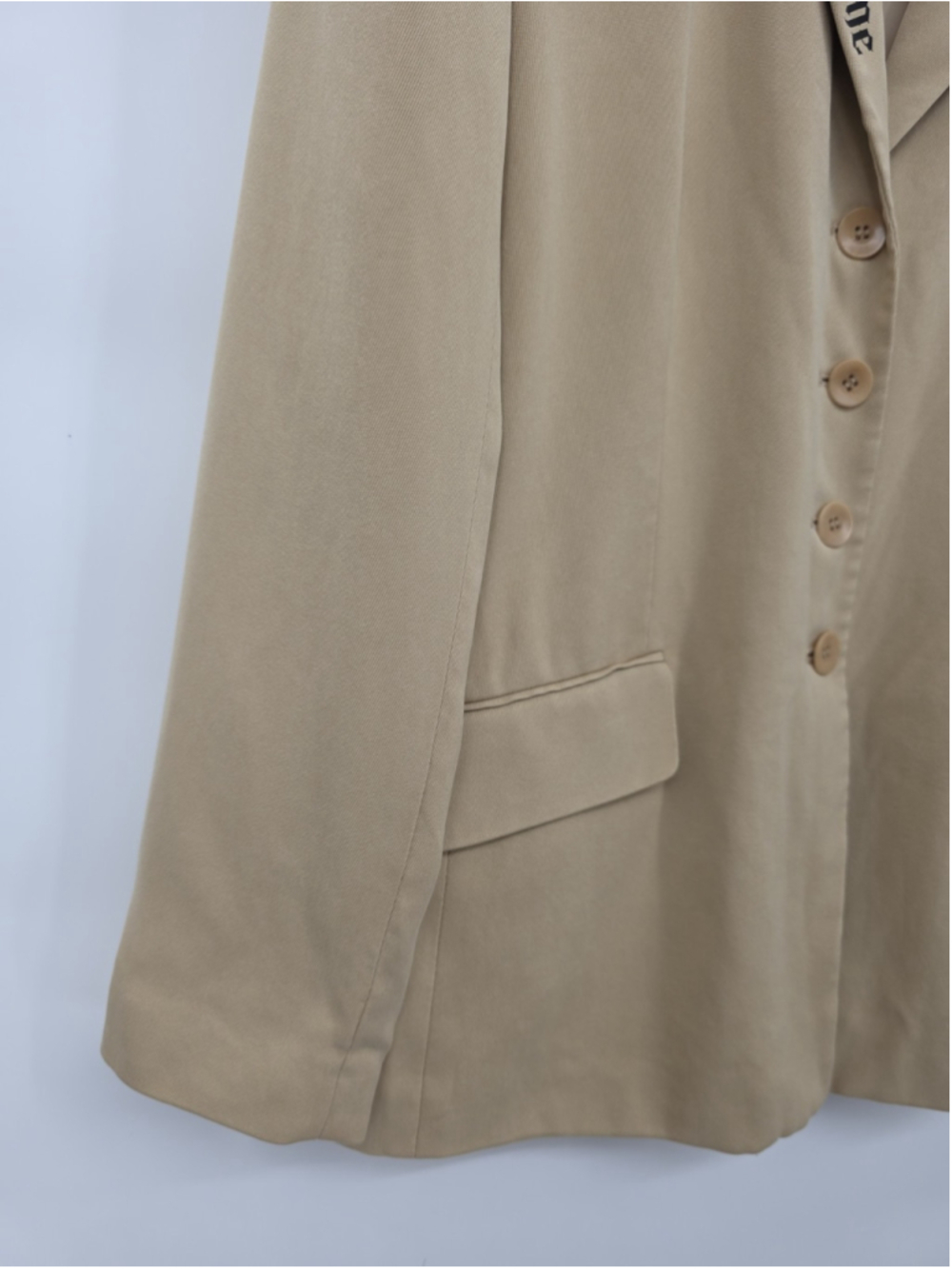 Vintage Talbots Pure Silk Blazer Size 12 Beige Old Money Quiet Luxury - Picture 7 of 16